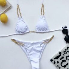 Bikini Double Chain White