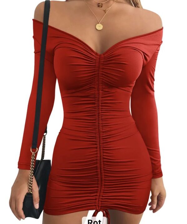 Dress Backless Bodycon Red